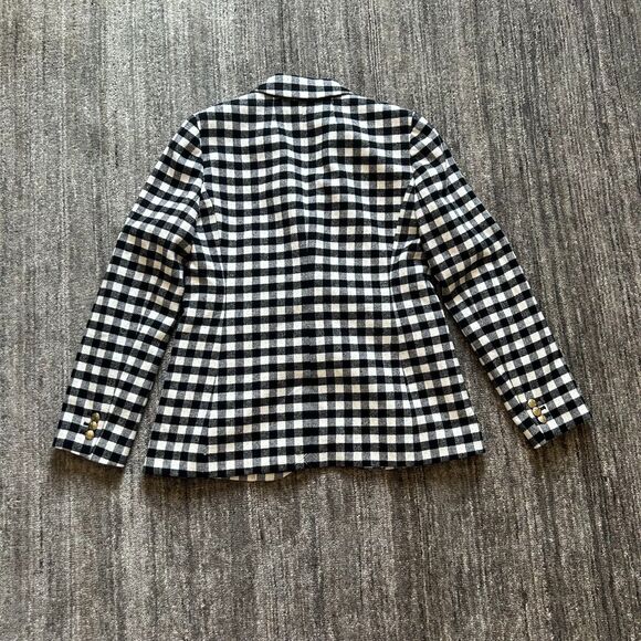 J. Crew Black and White Checkered Blazer - Picture 2 of 7